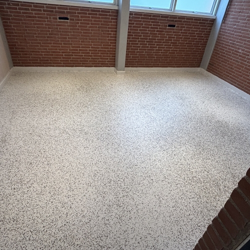 Terrazzo polyurethan gulv – Højby Friskole